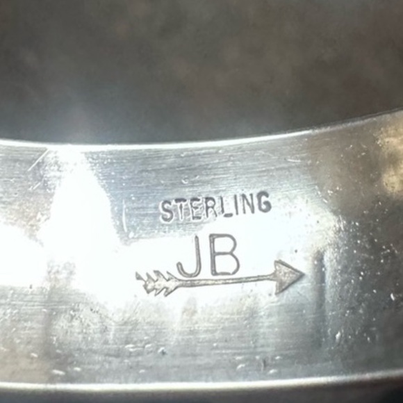 Johnny Begay Vintage Navajo Storyteller Bracelet and Vintage Navajo Earrings - Picture 6 of 9